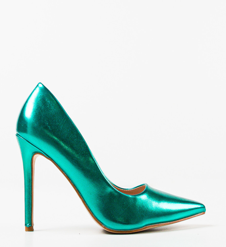 Pantofi cu Toc Plazyn Verzi - Eleganță Asigurată - imagine 4
