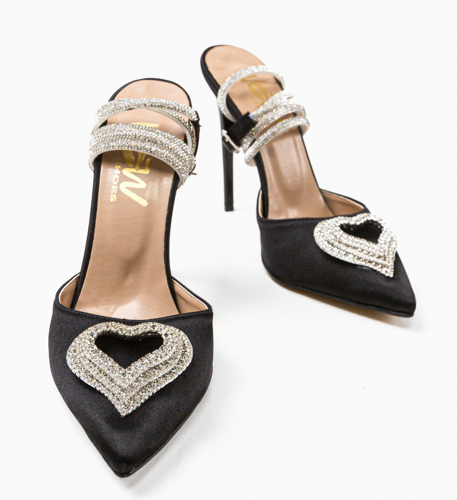 Pantofi cu Toc Tabaga Negri - Eleganță Asigurată - imagine 6