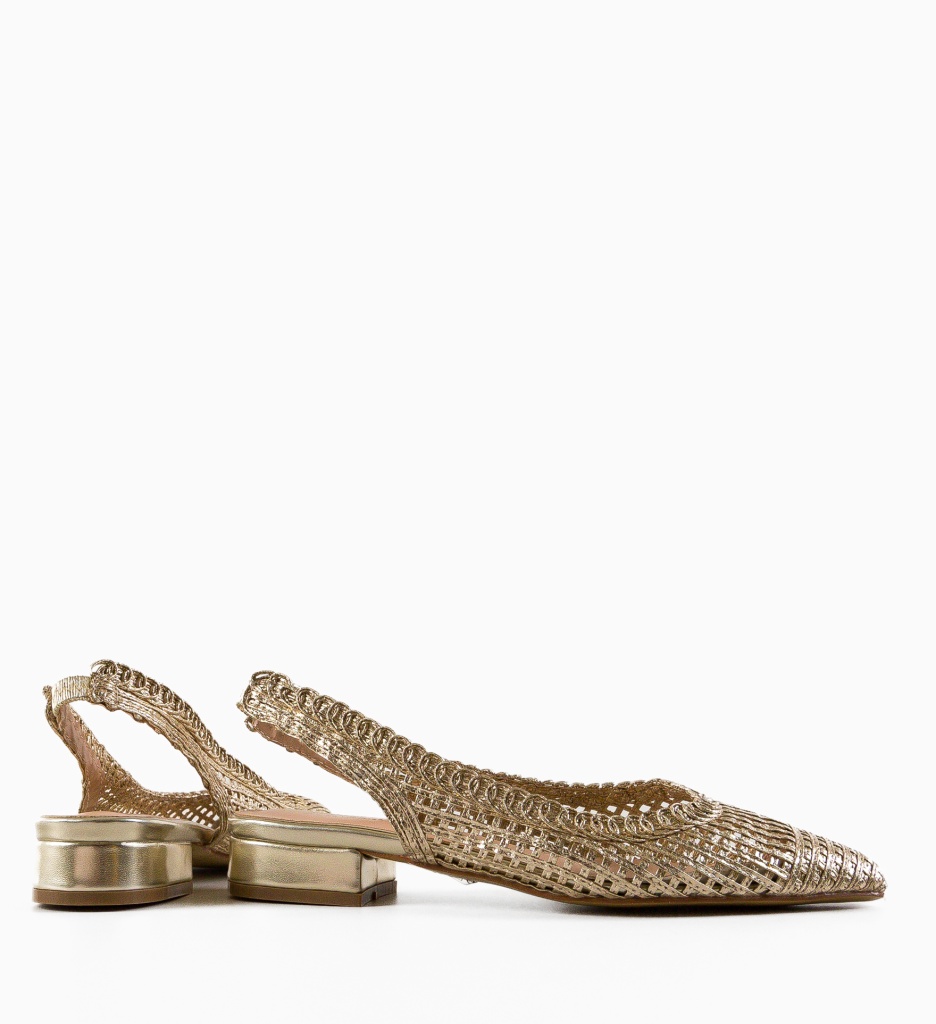 Balerini dama Frenchie Aurii - Eleganță Casual - imagine 5