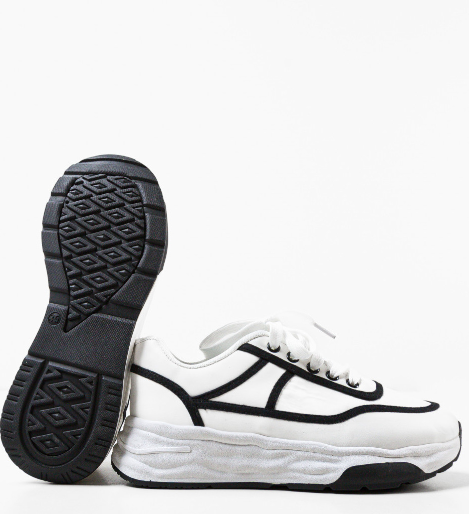 Sneakers Dama Zakaria Albi - Confort si Stil - imagine 7