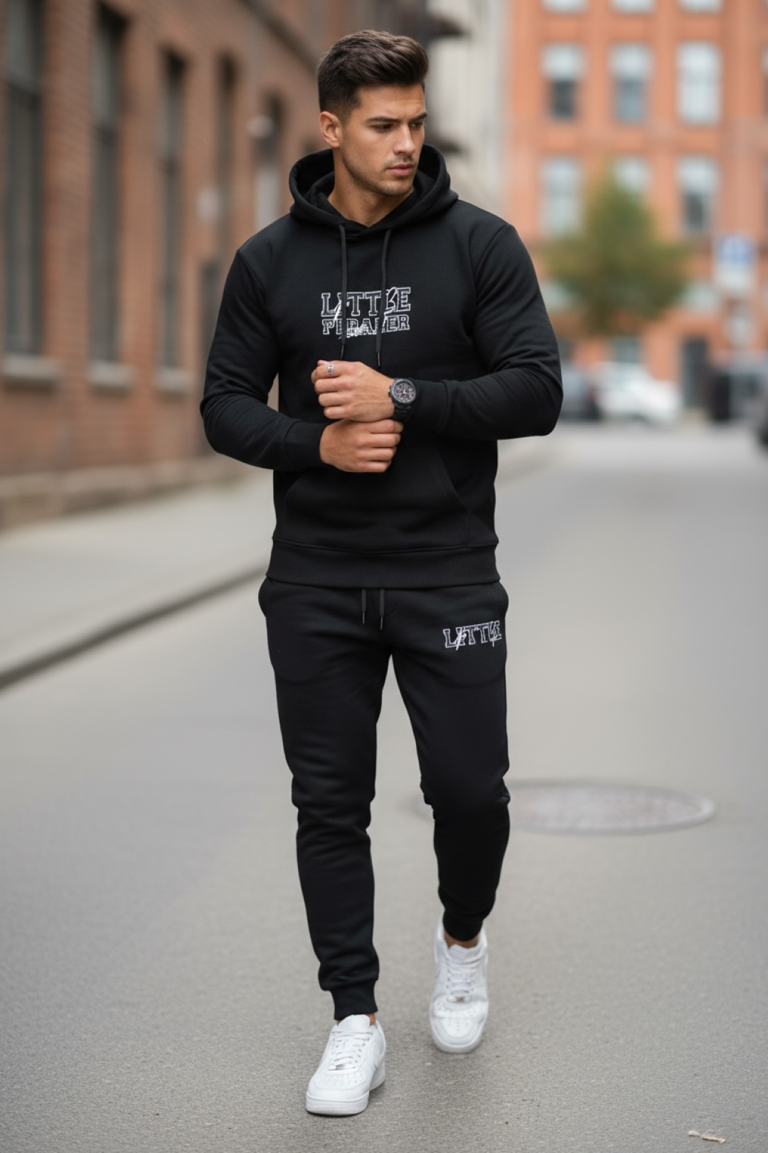 Trening Barbati Slim Fit Negru - Stil & Confort