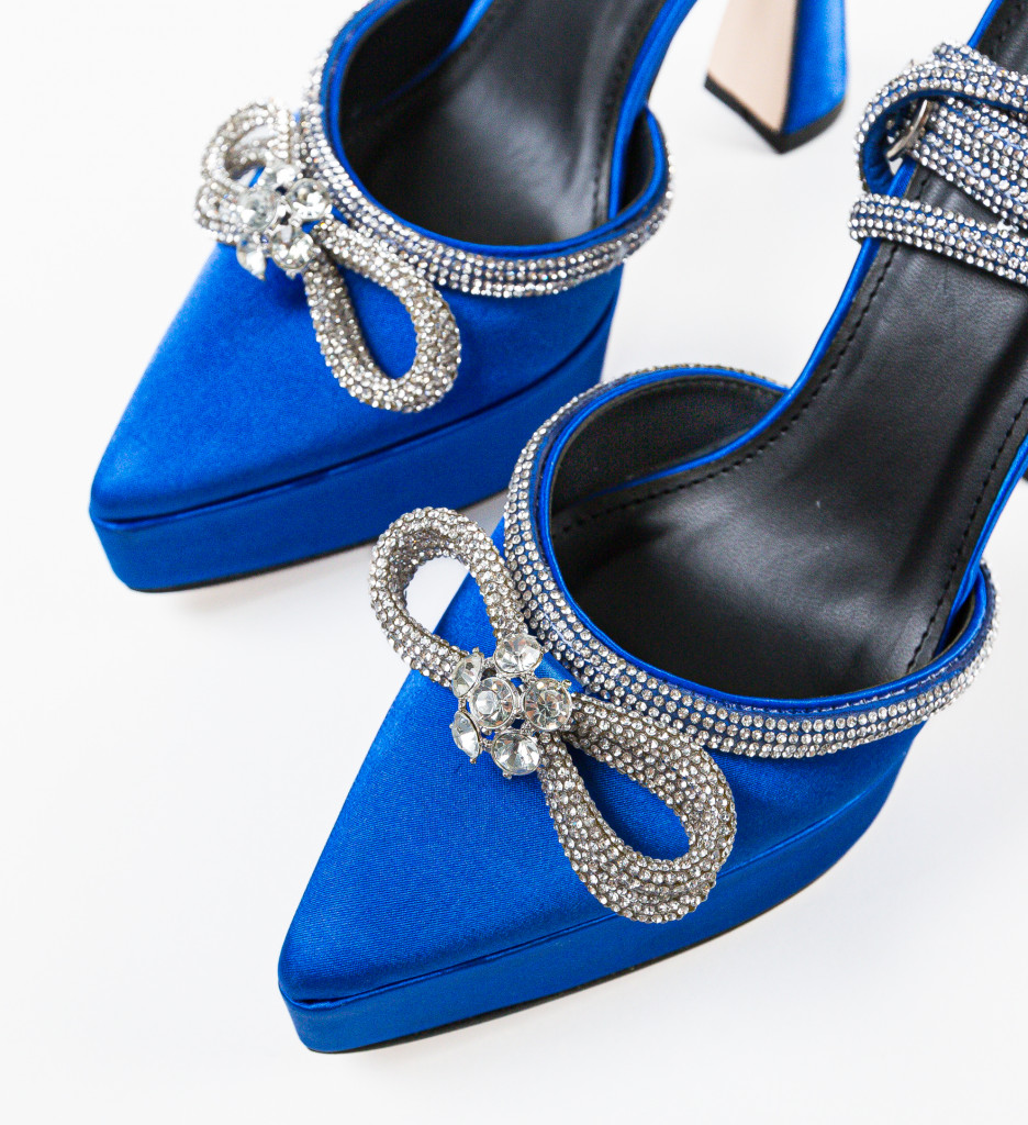 Pantofi Mariette Albastri | Eleganță Asigurată - imagine 6