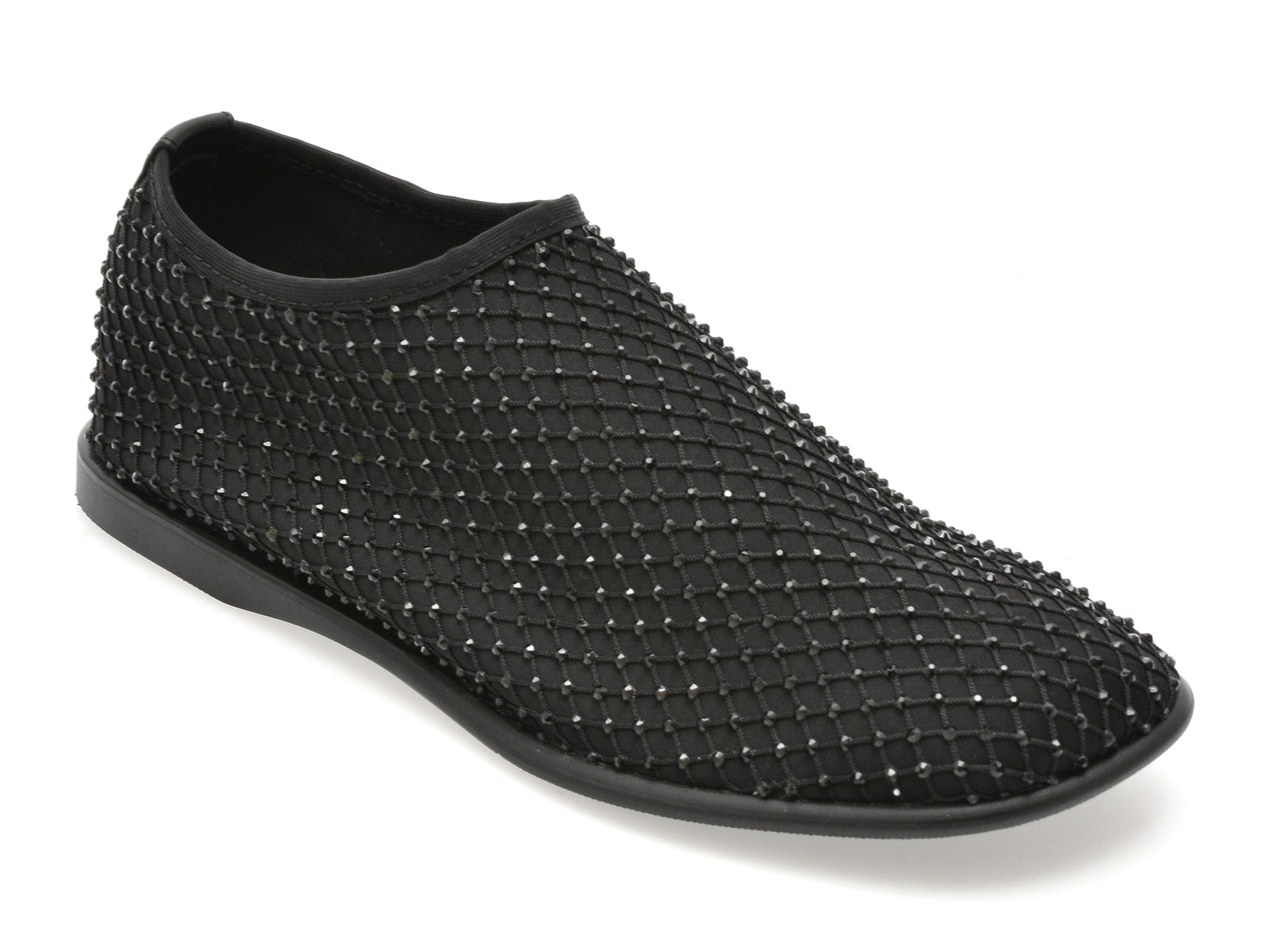 Pantofi Casual Epica Negri, Confort Slip-on W475