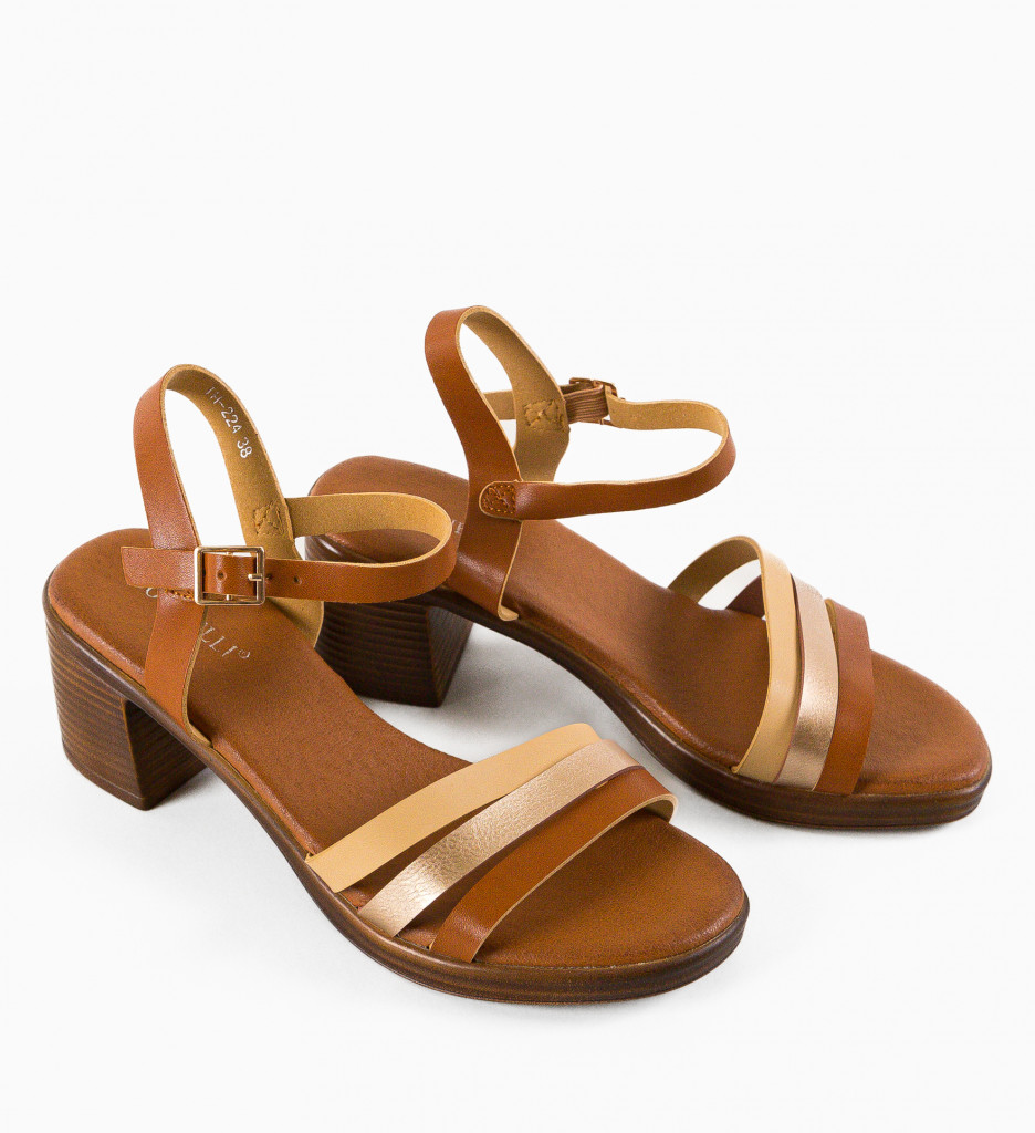 Sandale Fiore Camel - Eleganță și Stil - imagine 8