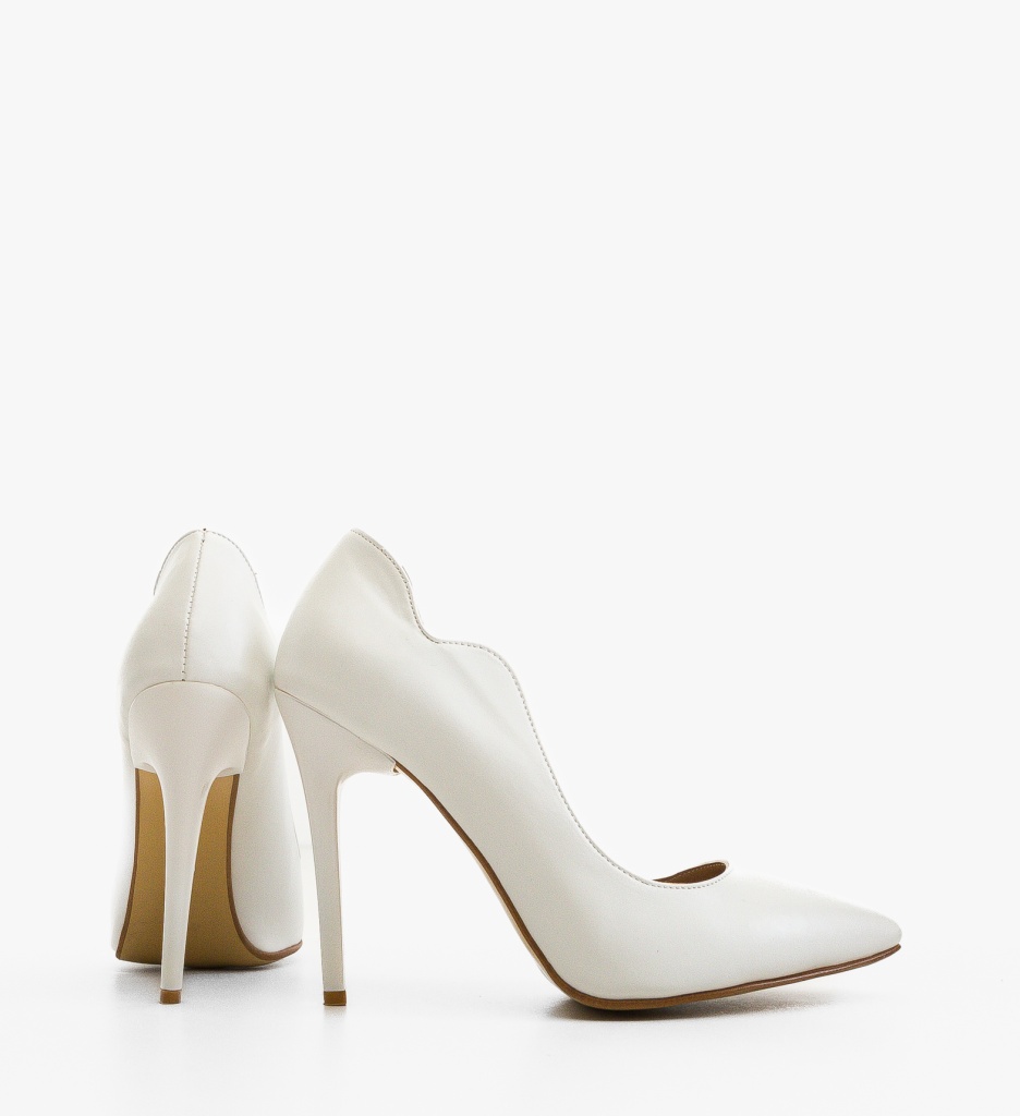 Pantofi Stiletto Tichon Albi - Eleganță Premium - imagine 6