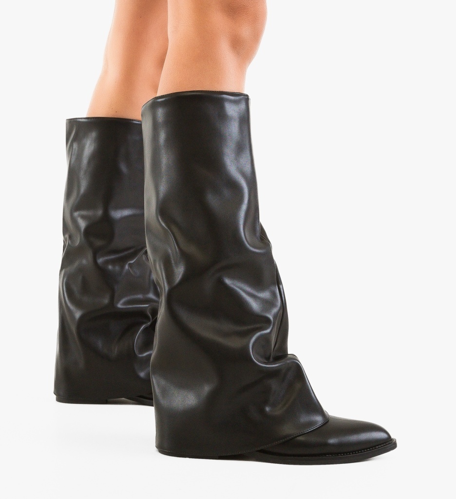 Cizme Dama Kaled Negre Depurtat | Stil & Confort - imagine 2