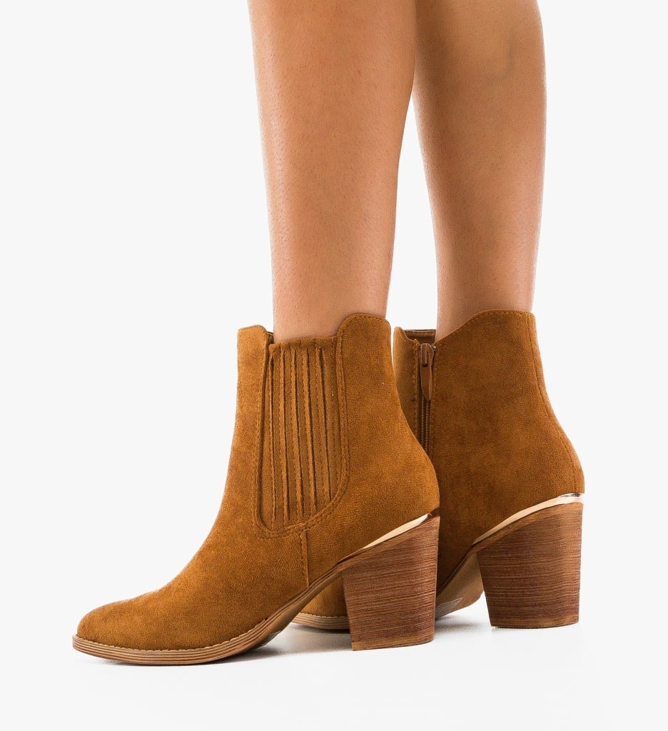 Botine Dama Delgado Camel | Eleganță și Stil