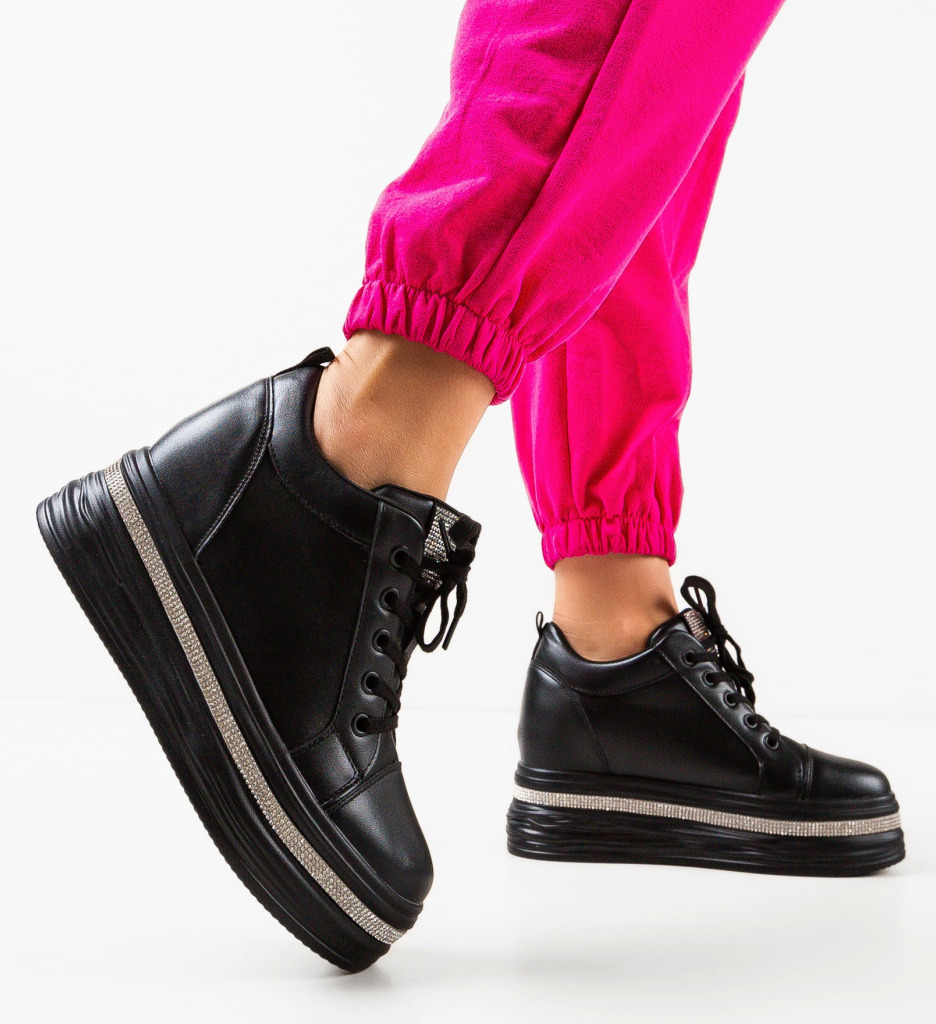 Sneakers Dama Lamyn Negri - Confort Sport - imagine 3