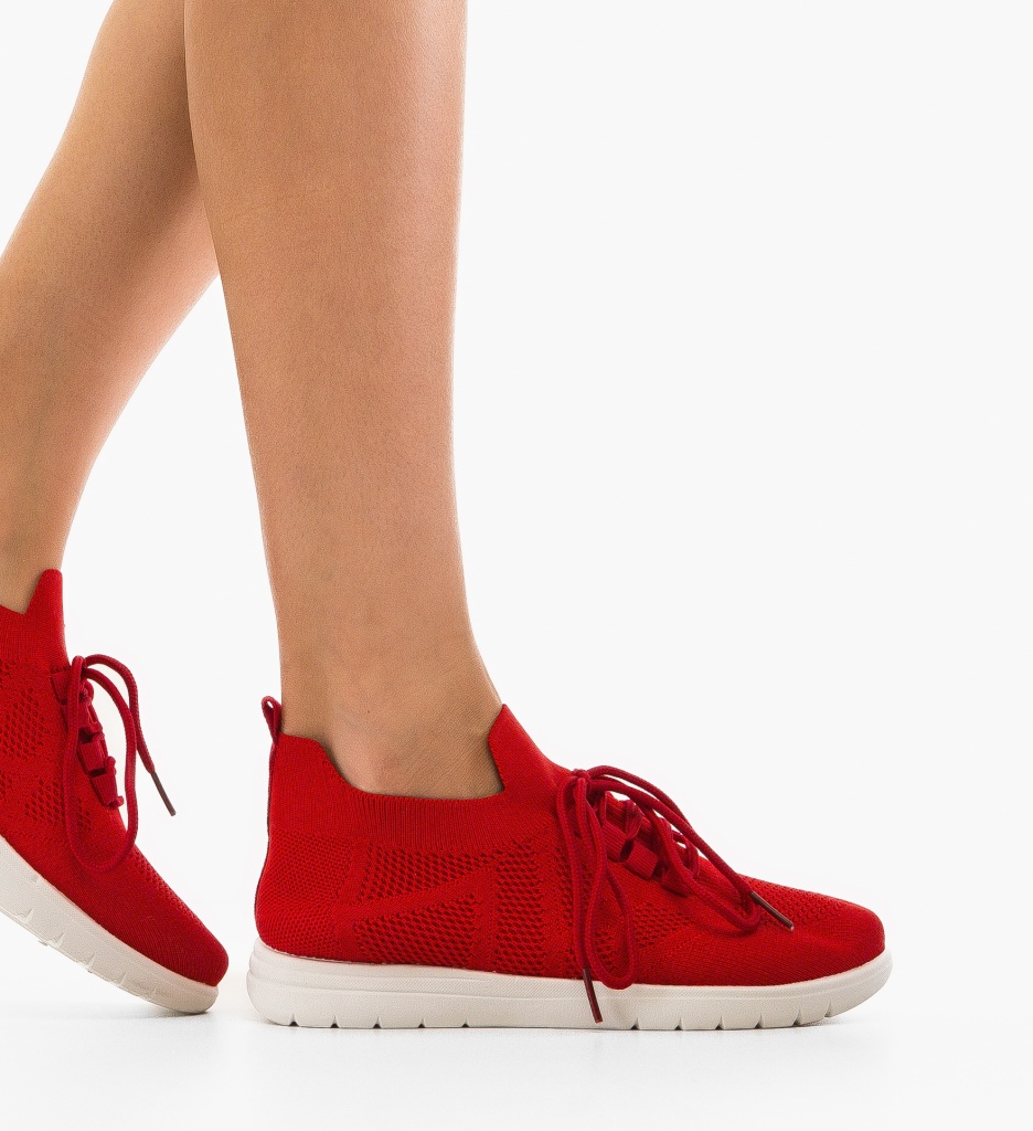 Sneakers Dama Hildred Rosii | Stil & Confort