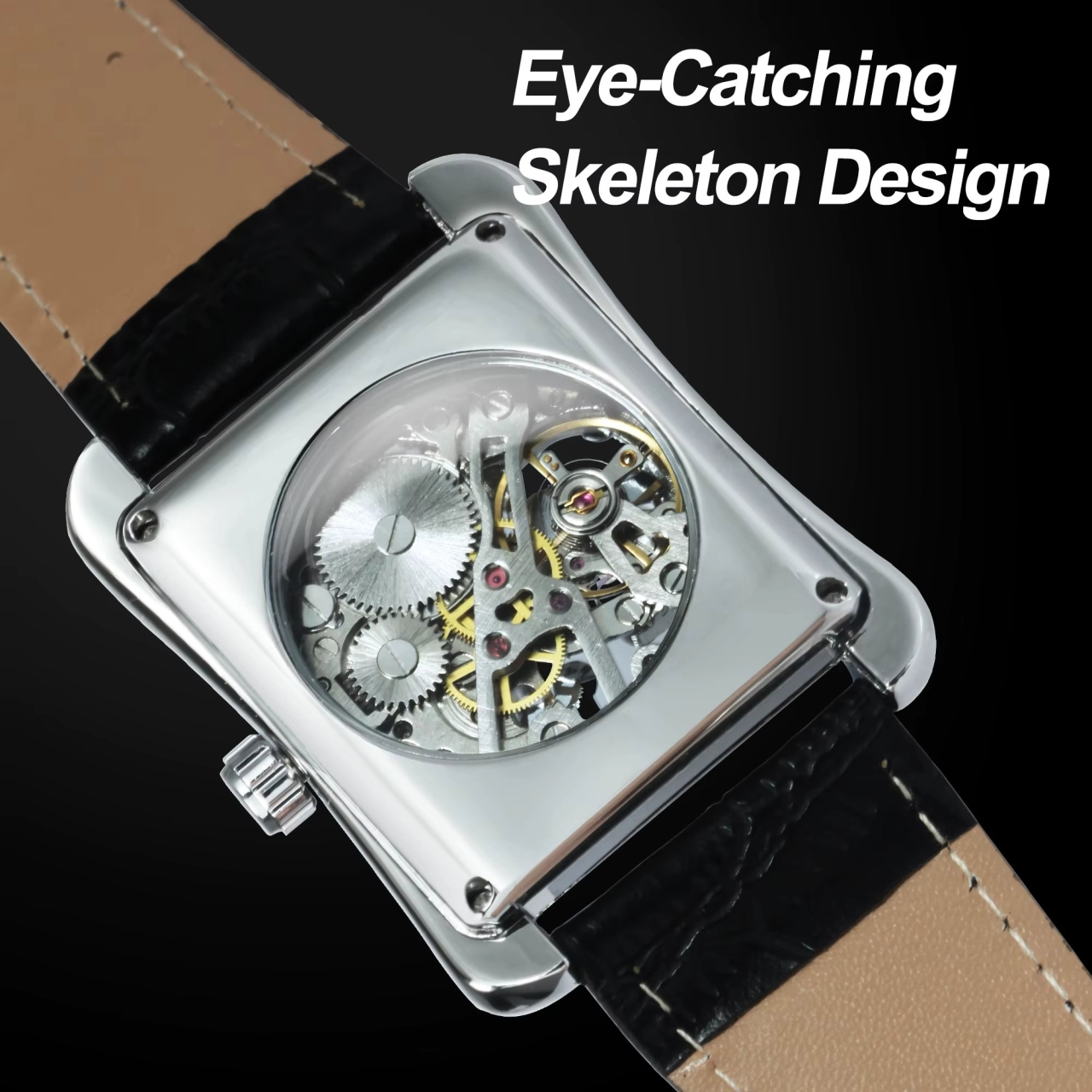 Ceas Barbatesc Winner Automatic Piele - imagine 3