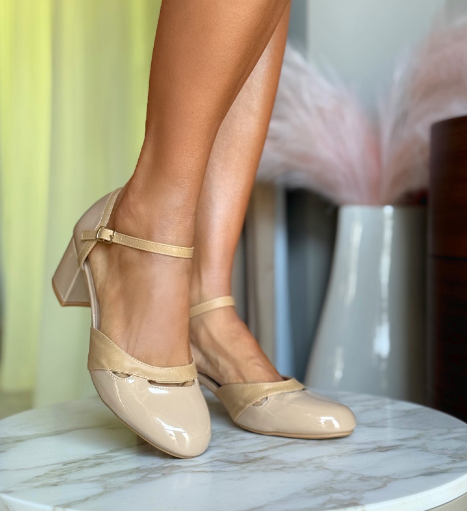 Pantofi Dama Bryn Bej Eleganți - imagine 3