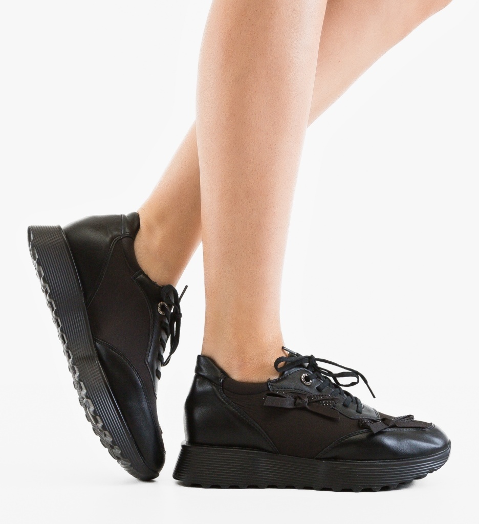 Sneakers Dama Ammer Negri - Confort Sport - imagine 4