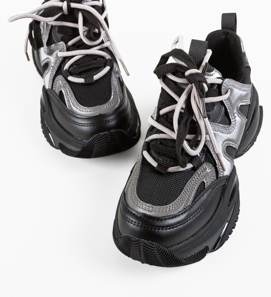 Sneakers Dama Bizbiz Negri | Confort si Stil - imagine 8