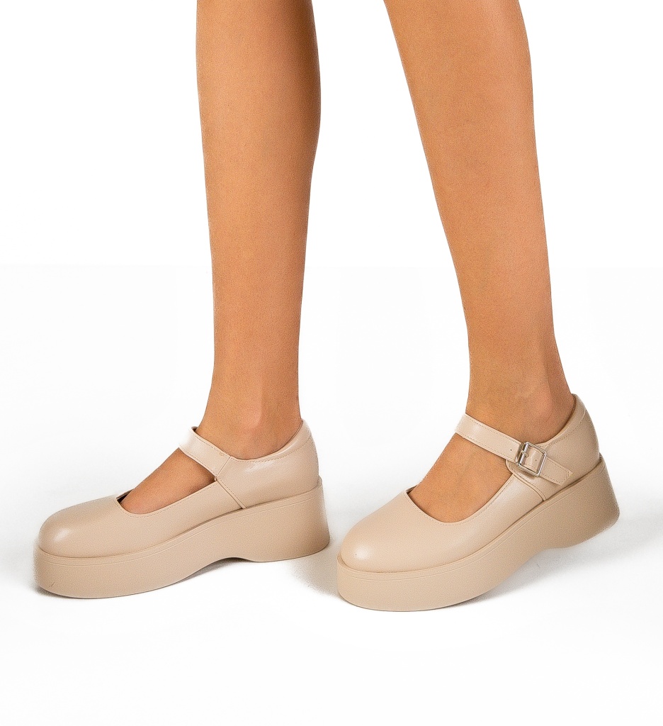 Pantofi Casual Madylu Bej | Confort și Stil - imagine 2