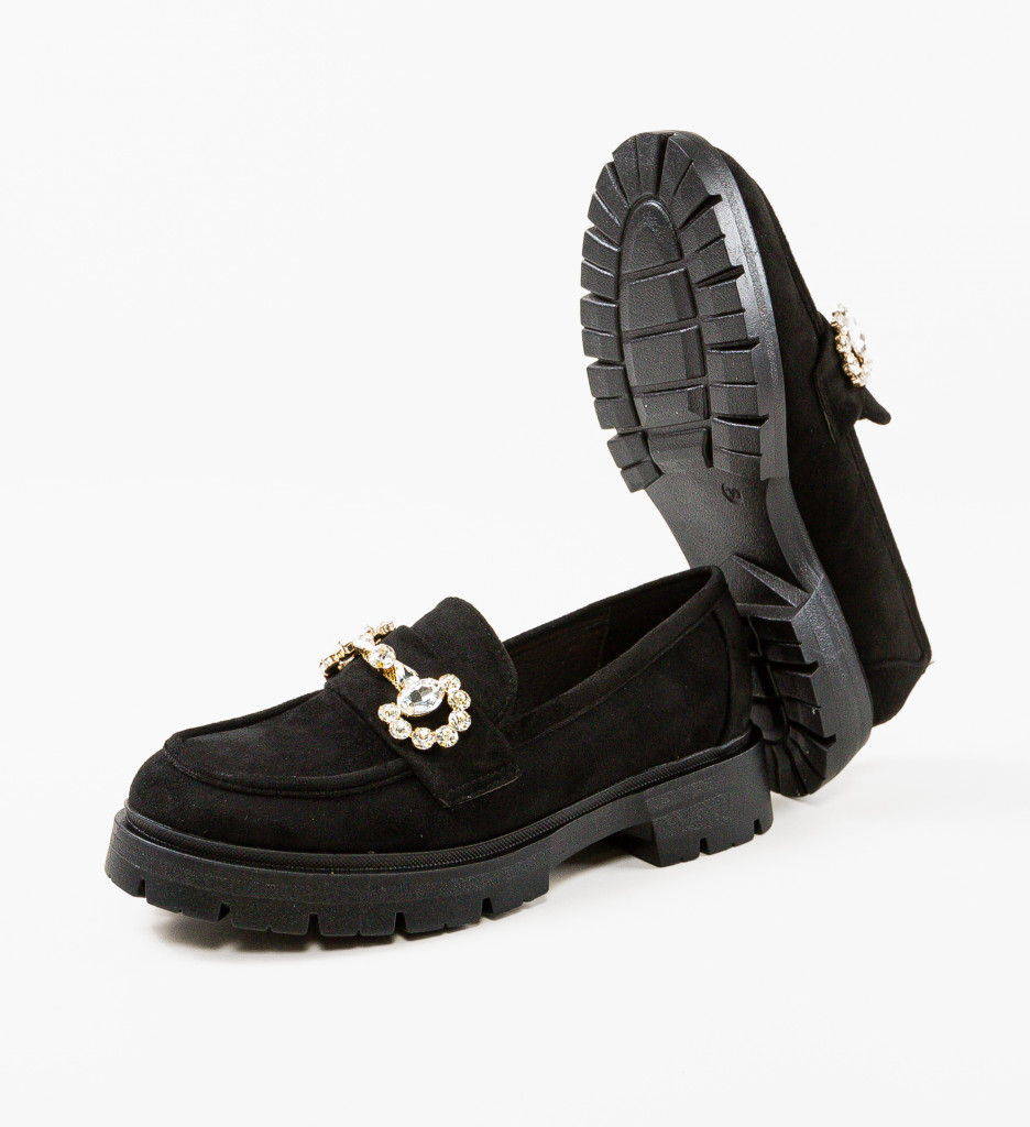 Pantofi Shania Negri - Eleganță Casual Confortabilă - imagine 8