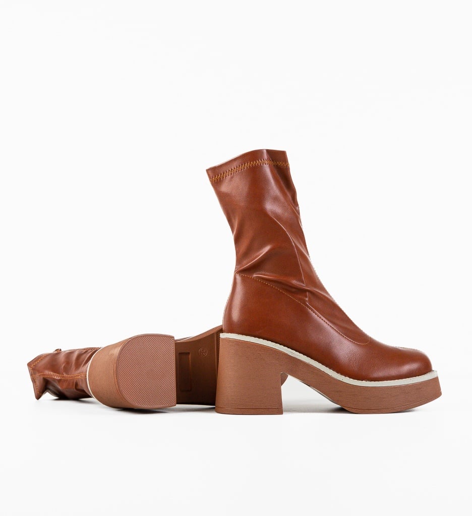 Botine Dama Naom Camel - Eleganță și Confort - imagine 6