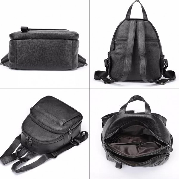 Rucsac Dama Piele Naturala Pfy Nylay GT1521 - imagine 7