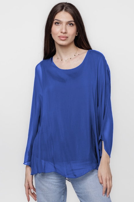 Bluza Matase & Vascoza Maneca Clopot - Shopika