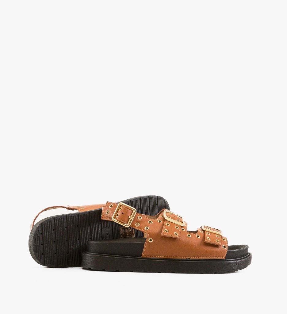 Sandale Dama Rhea Camel - Elegante și Confortabile - imagine 6