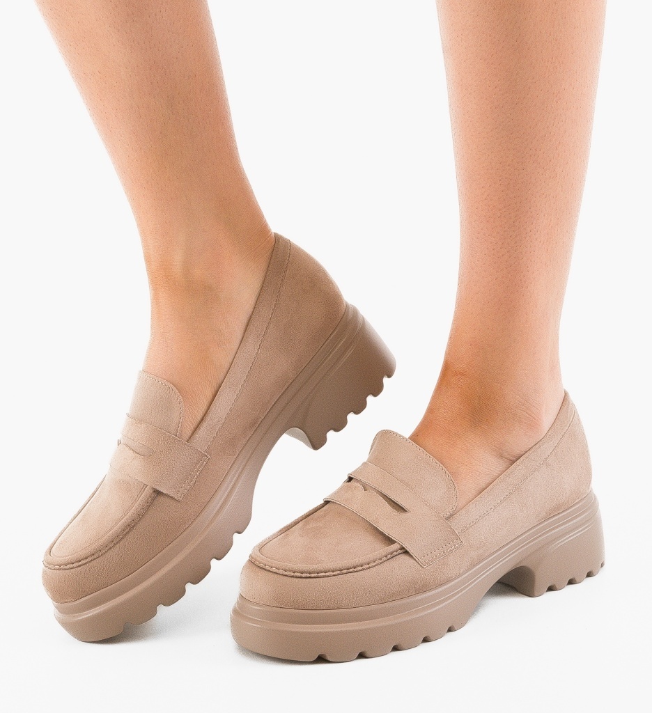 Pantofi Casual Dama Nowe Bej 2 - Confort și Stil - imagine 4