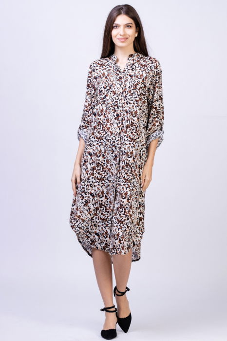 Rochie Camasă Shopika | Animal Print Elegant - imagine 1