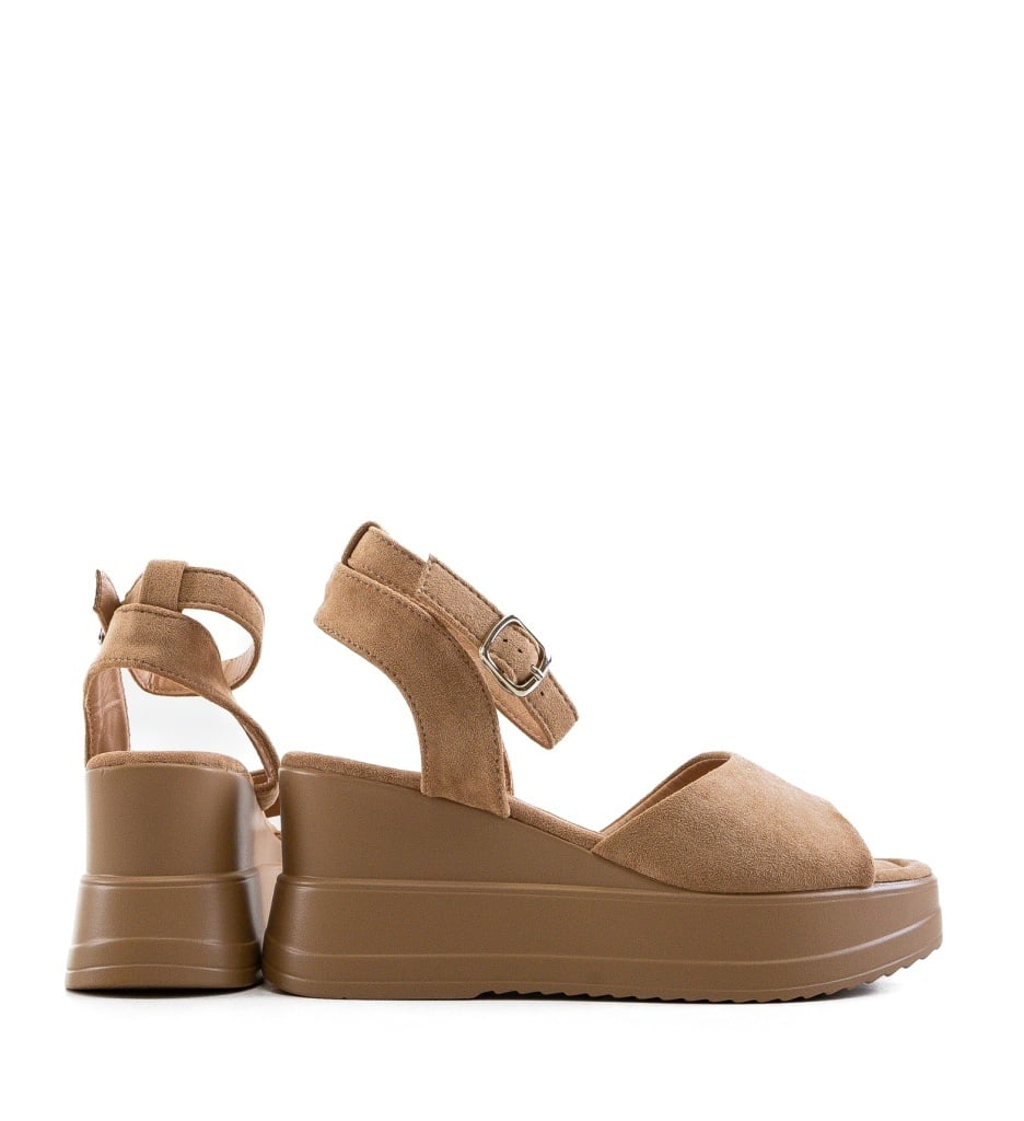 Sandale Dama Soraca Khaki Elegante - imagine 4