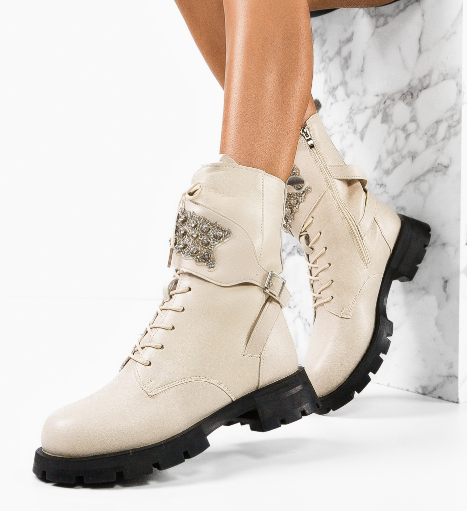 Ghete Dama Lakeras Bej - Confort și Stil