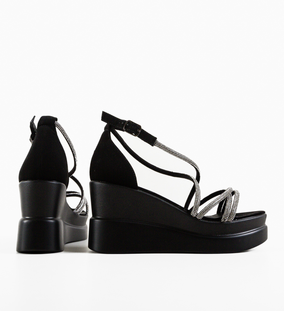 Platforme Dama Gracelyn Negre | Eleganță și Confort - imagine 5