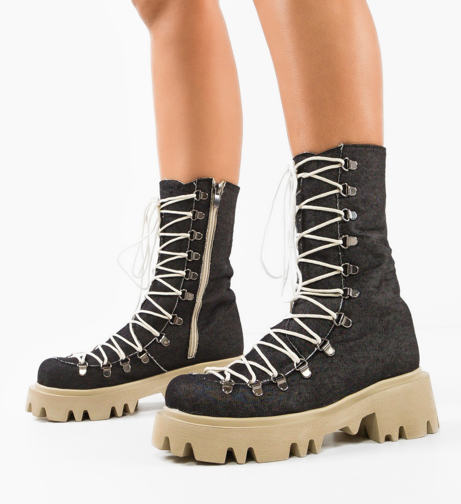 Ghete Arhaga Negre 2 - Eleganță și Confort - imagine 2