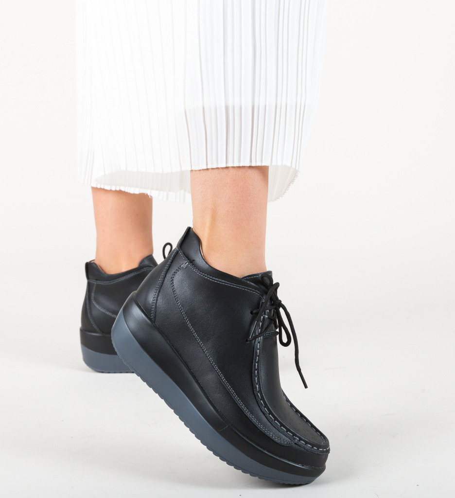 Pantofi Casual Nash Negri - Confort și Stil - imagine 3