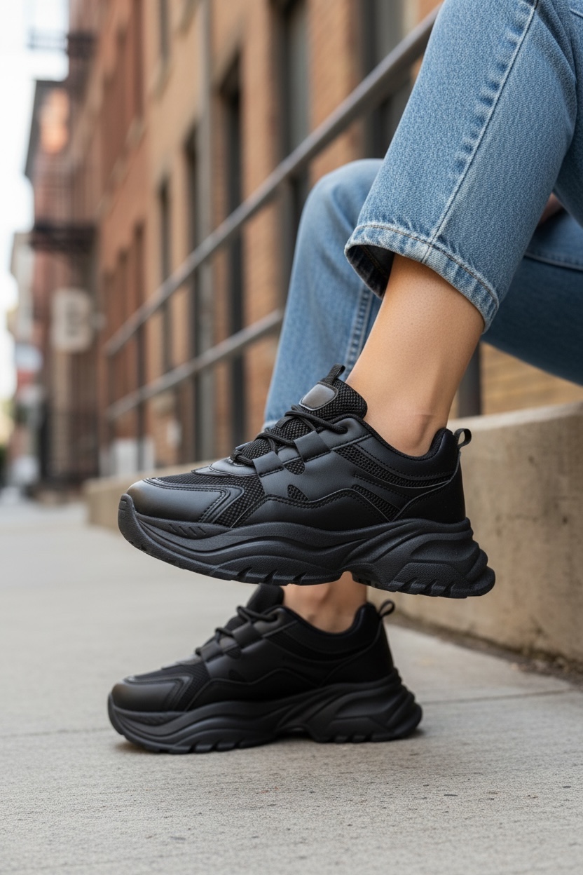 Adidași Dama Casual 191 Negri | Confort și Stil