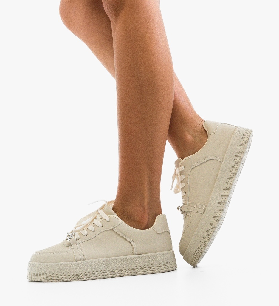 Sneakers Dama Myrga Bej - Confort Sport