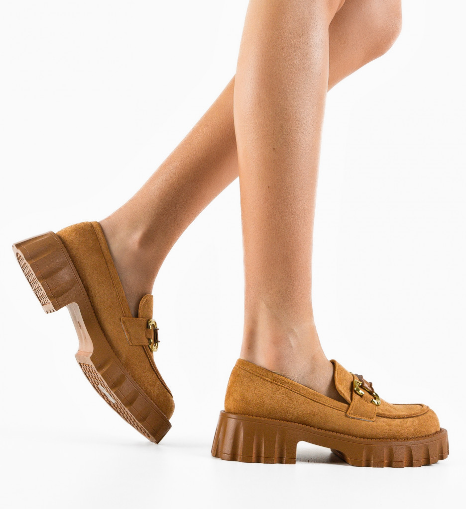 Pantofi Casual Gully Camel - Confort și Stil - imagine 3