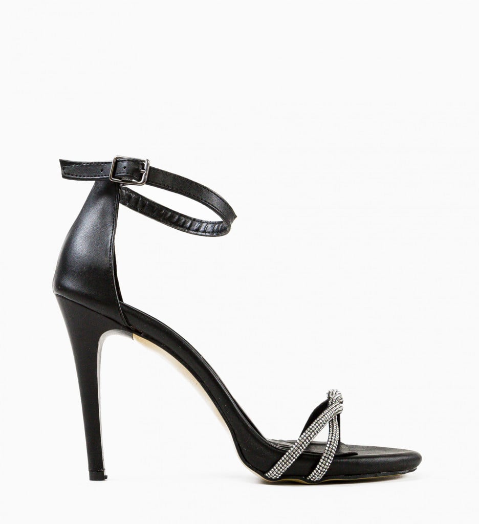 Sandale Toc Breta Negre | Stil Elegant - imagine 6