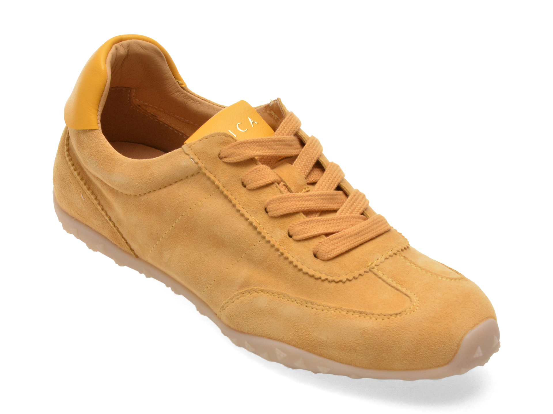 Pantofi Sport EPICA Galbeni Piele Intoarsa Confort