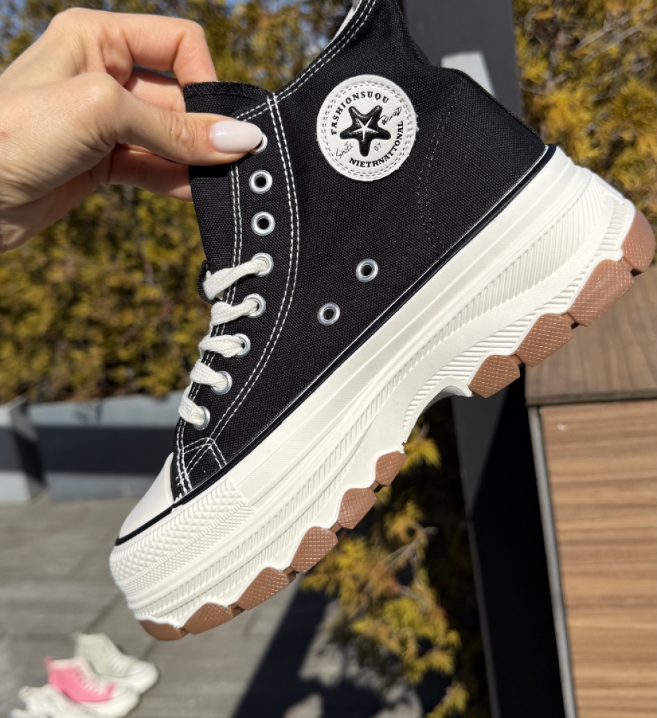 Sneakers Dama Puss Negri | Confort & Stil - imagine 8