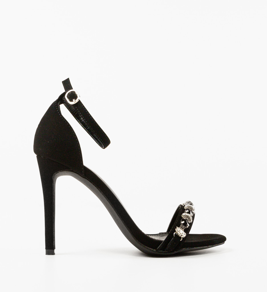 Sandale Toc Pekin Negre - Eleganță și Stil - imagine 4
