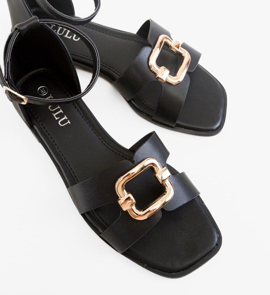 Sandale Dama Kornela Negre Elegante - imagine 4