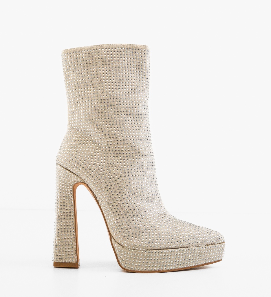 Botine Dama Iram Argintii - Eleganta si Stil - imagine 5