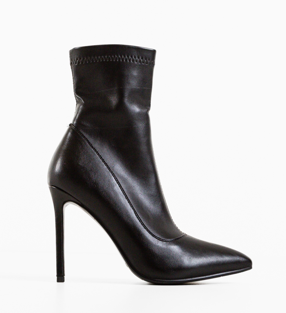 Botine Dama Negre Pleun - Eleganță Urbană - imagine 4