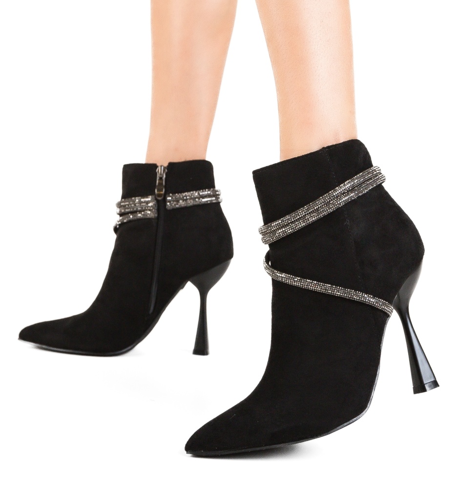 Botine Dama Riese Negre - Eleganță și Confort