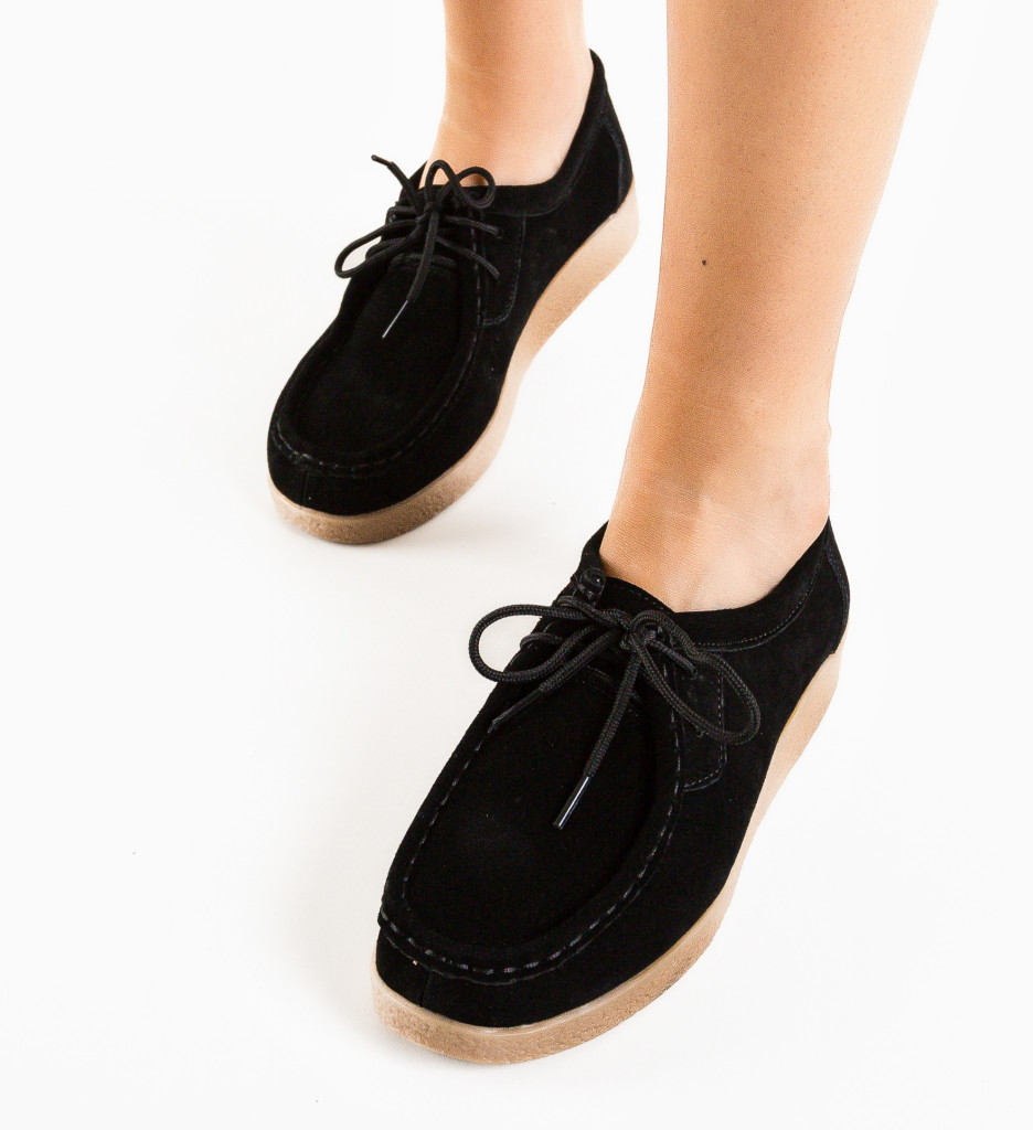 Pantofi Casual Neca Negri | Confort & Stil - imagine 3