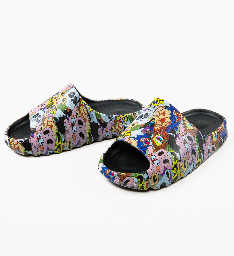 Papuci Confort Dama Smail Multi 2 - imagine 7
