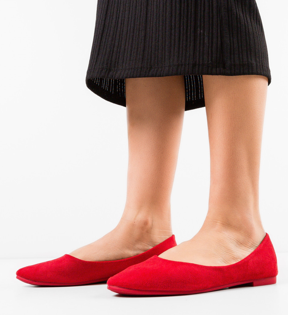 Balerini Lely Rosii - Confort și Eleganță Casual - imagine 2