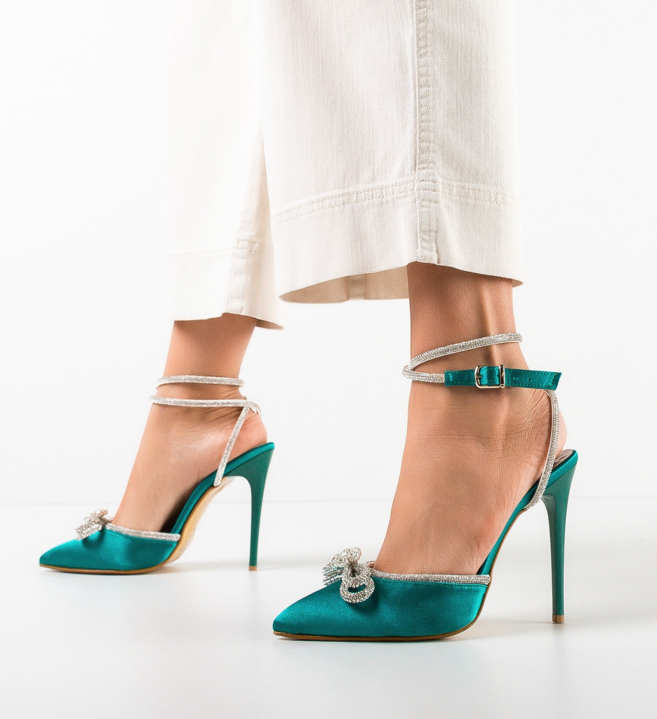 Pantofi Toc Konect Verzi | Eleganță și Confort - imagine 3