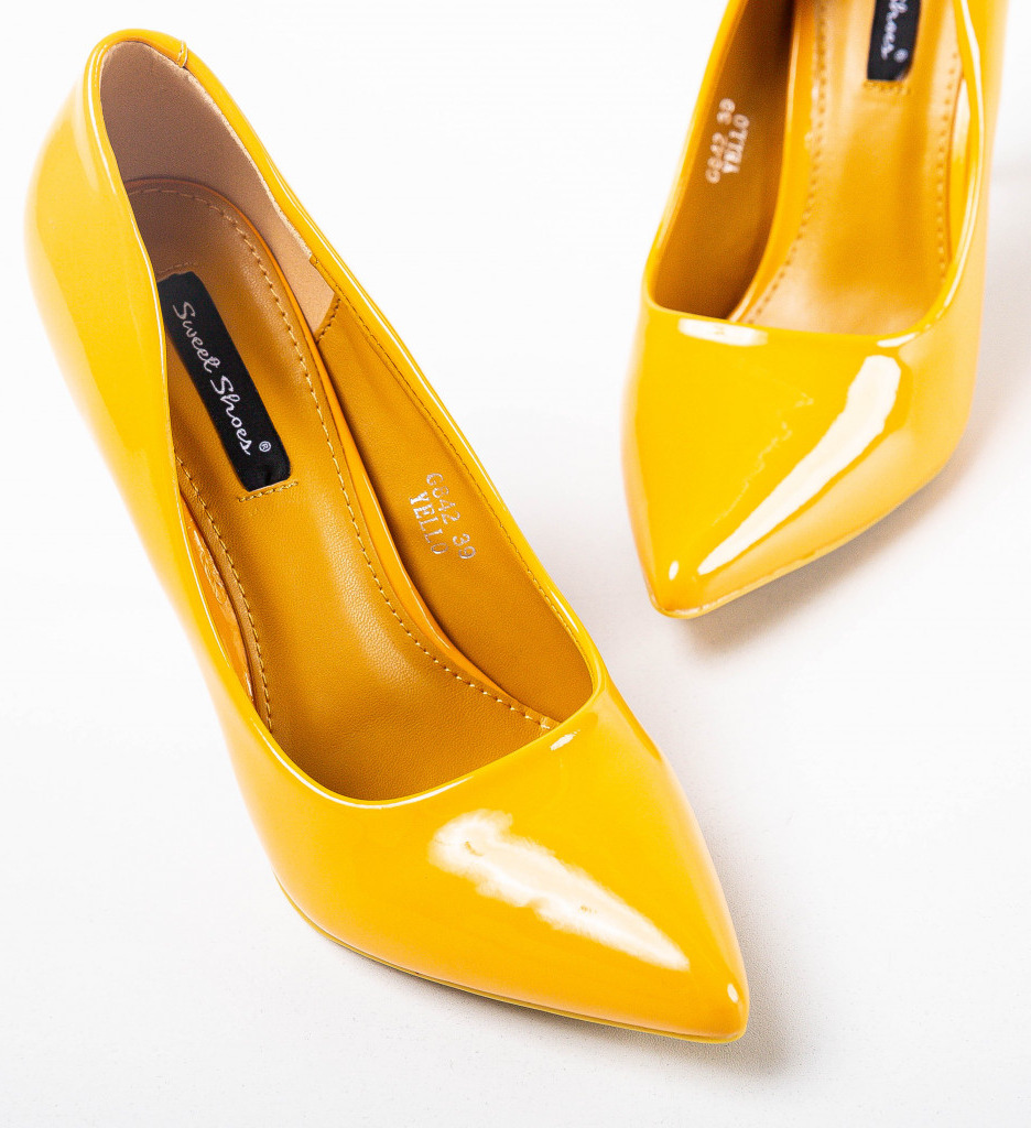 Pantofi Chiel Galbeni | Eleganță și Stil - imagine 6