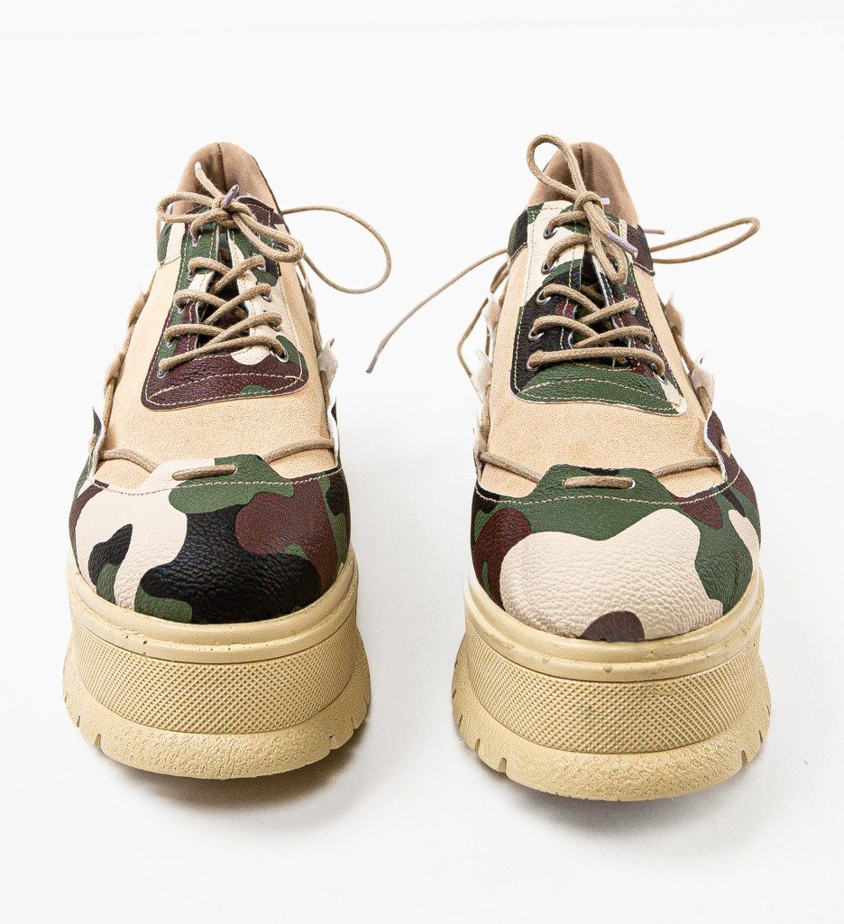 Pantofi Casual Danrta Khaki | Confort și Stil - imagine 6