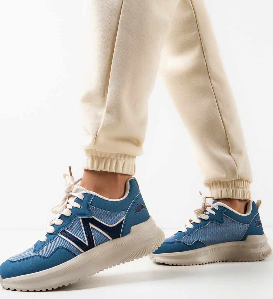 Sneakers Osborne Dama Albastri - Confort & Stil - imagine 2