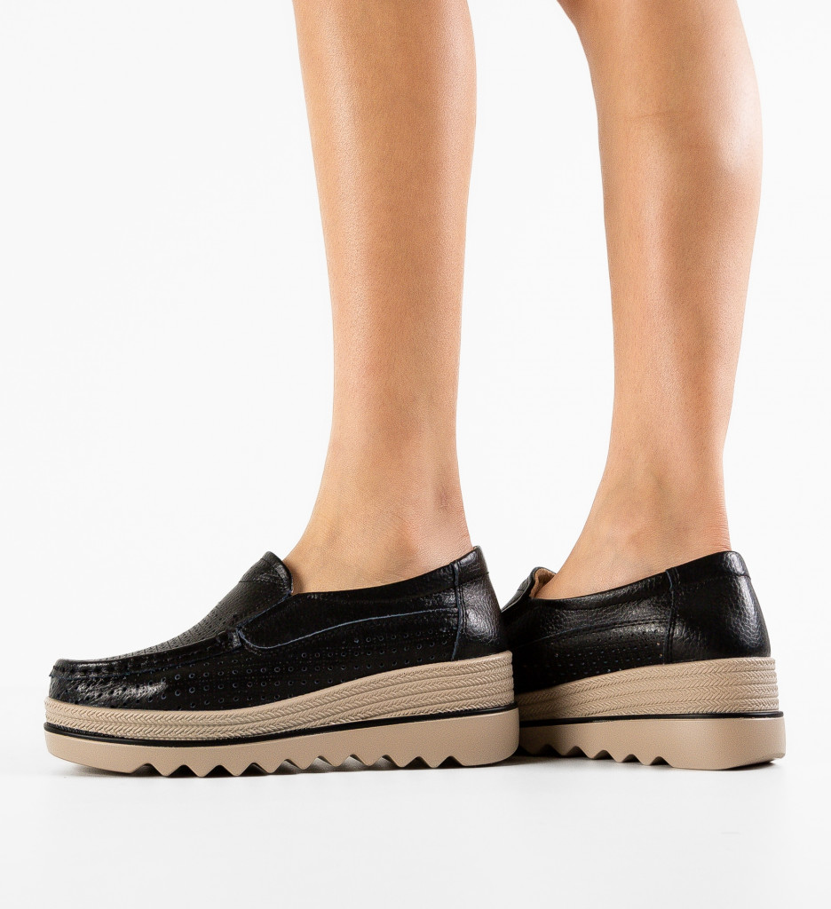 Pantofi Casual Krat Negri - Confort și Eleganță - imagine 3