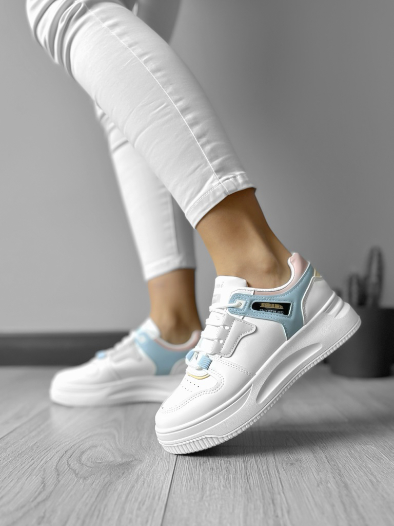 Adidași Dama Talpă Înaltă Turcoaz